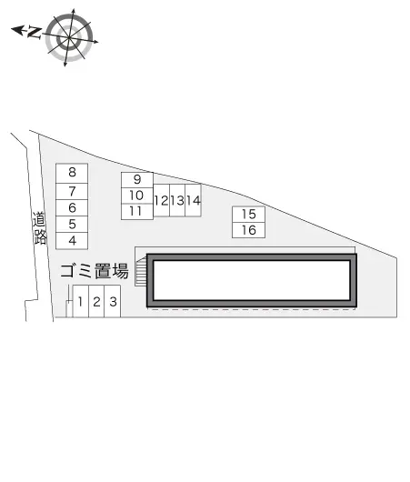 ★手数料０円★かほく市外日角　月極駐車場（LP）